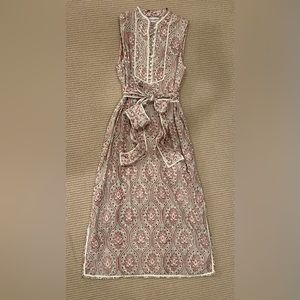 Sue Sartor sleeveless belted maxi